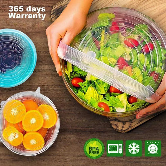 Silicone Stretch Lids (6 Pack)