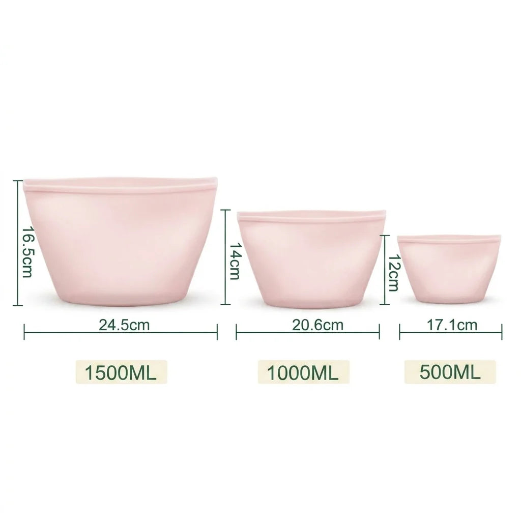 Reusable Silicone Food Bags — Set of 3 | BPA-Free