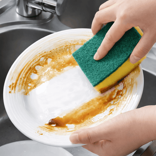 Heavy Duty Double-Sided Kitchen Cleaning Sponge