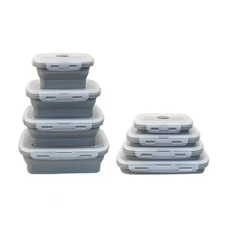 Collapsible Silicone Lunch Boxes (4 Pack)