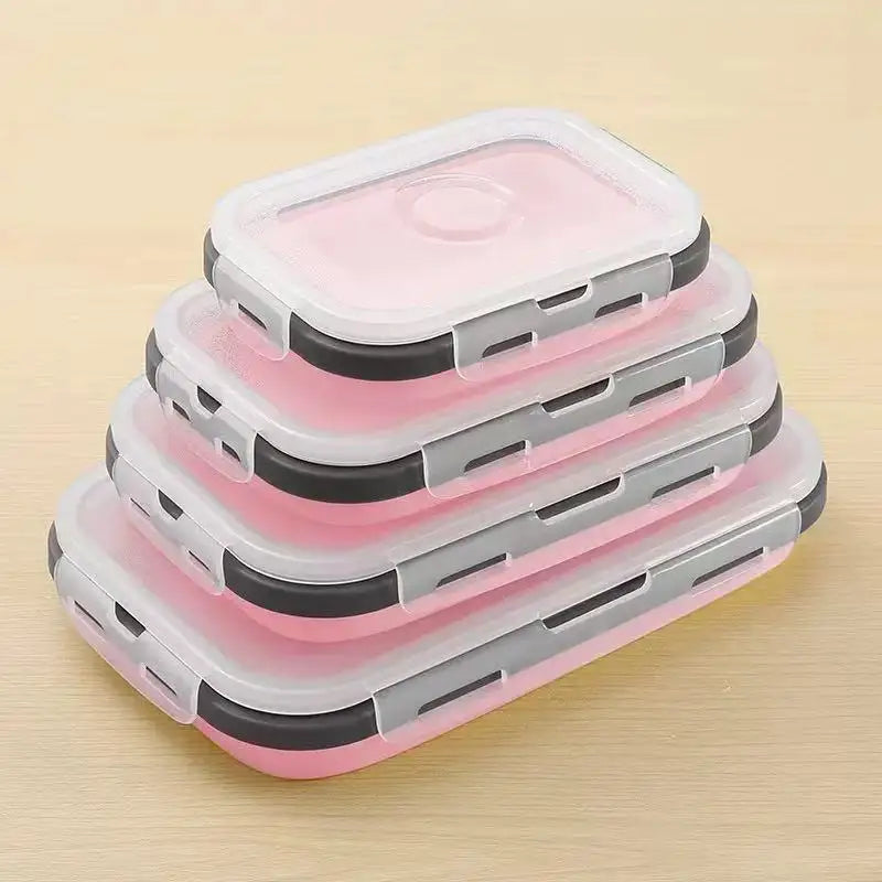 Collapsible Silicone Lunch Boxes (4 Pack)
