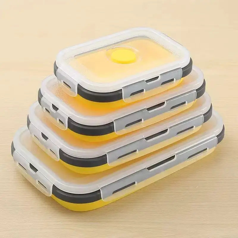 Collapsible Silicone Lunch Boxes (4 Pack)