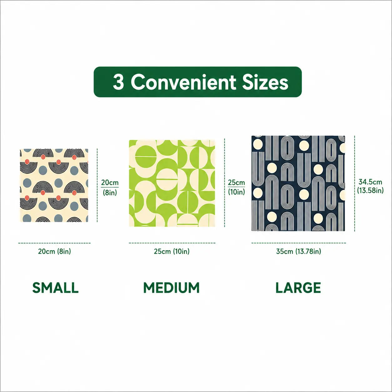 Beeswax Food Wraps — Reusable Set | Plastic-Free Kitchen Storage