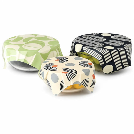 Beeswax Food Wraps — Reusable Set | Plastic-Free Kitchen Storage